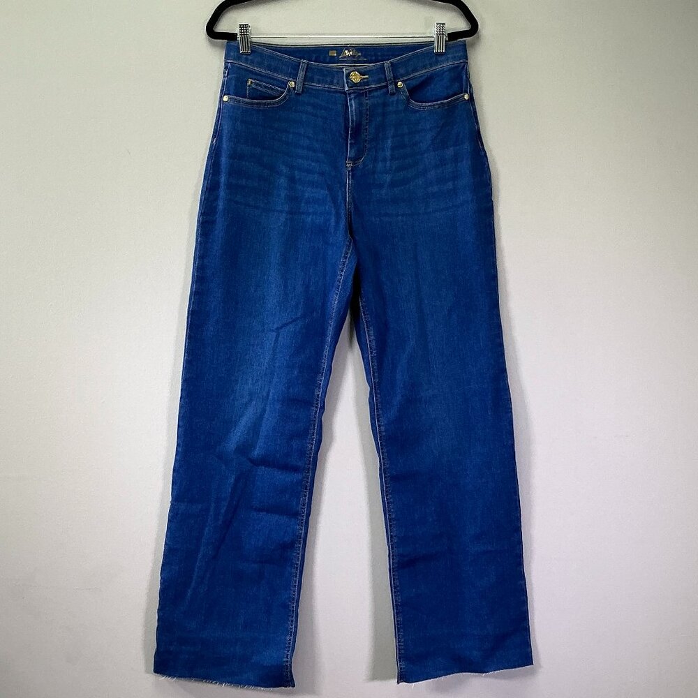 Lilly Pulitzer Aniston High-Rise Women's Size 10 Blue Straight Leg Jeans NWT